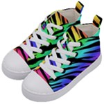 Rainbow Tiger Kids  Mid-Top Canvas Sneakers