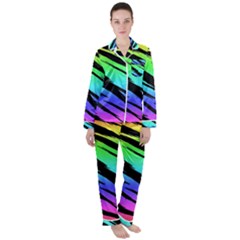 Women s Long Sleeve Satin Pajamas Set 