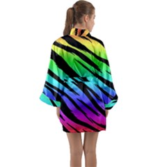 Long Sleeve Satin Kimono 