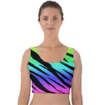 Rainbow Tiger Velvet Crop Top