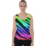 Rainbow Tiger Velvet Tank Top