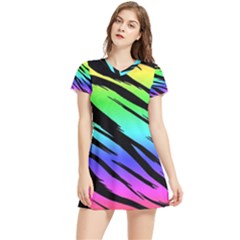 Short Sleeve V-Neck Dress 