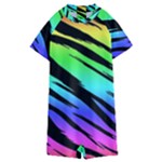 Rainbow Tiger Kids  Boyleg Half Suit Swimwear
