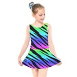 Rainbow Tiger Kids  Skater Dress Swimsuit