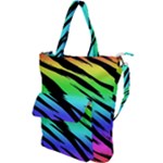 Rainbow Tiger Shoulder Tote Bag