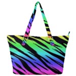 Rainbow Tiger Full Print Shoulder Bag