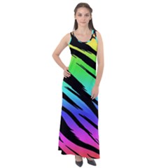 Sleeveless Velour Maxi Dress 