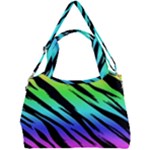 Rainbow Tiger Double Compartment Shoulder Bag