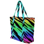Rainbow Tiger Zip Up Canvas Bag