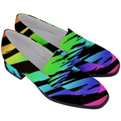 Women s Chunky Heel Loafers 