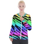 Rainbow Tiger Casual Zip Up Jacket