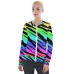 Rainbow Tiger Velvet Zip Up Jacket