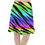 Rainbow Tiger Fishtail Chiffon Skirt
