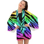 Rainbow Tiger Long Sleeve Kimono