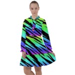 Rainbow Tiger All Frills Chiffon Dress