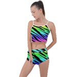 Rainbow Tiger Summer Cropped Co-Ord Set