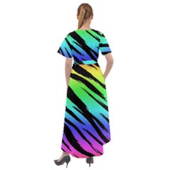 Front Wrap High Low Dress 