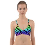 Rainbow Tiger Wrap Around Bikini Top