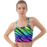 Rainbow Tiger Mini Tank Bikini Top