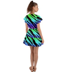 Flutter Sleeve Wrap Dress 