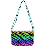 Rainbow Tiger Double Gusset Crossbody Bag