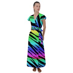 Flutter Sleeve Maxi Dress 