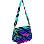 Rainbow Tiger Saddle Handbag