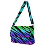 Rainbow Tiger Full Print Messenger Bag (L)