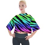 Rainbow Tiger Mock Neck Tee