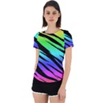 Rainbow Tiger Back Cut Out Sport Tee