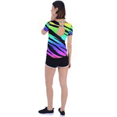 Back Circle Cutout Sports T-Shirt 