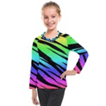 Rainbow Tiger Kids  Long Mesh Tee