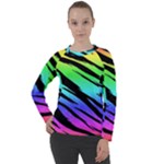 Rainbow Tiger Women s Long Sleeve Raglan Tee