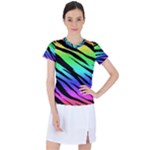 Rainbow Tiger Women s Sports Top