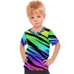 Rainbow Tiger Kids  Sports Tee