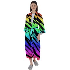 Maxi Satin Kimono 
