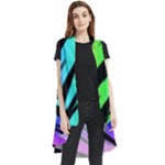 Rainbow Tiger Sleeveless Chiffon Waistcoat Shirt