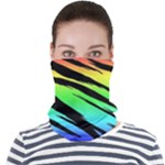 Rainbow Tiger Face Seamless Bandana (Adult)
