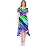 Rainbow Tiger High Low Boho Dress