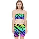 Rainbow Tiger Stretch Shorts and Tube Top Set