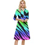 Rainbow Tiger Classy Knee Length Dress