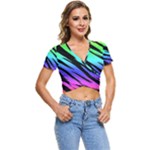 Rainbow Tiger Short Sleeve Foldover Tee