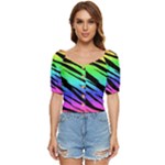 Rainbow Tiger Button up blouse