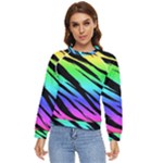 Rainbow Tiger Women s Long Sleeve Raglan Tee