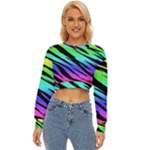 Rainbow Tiger Lightweight Long Sleeve Sweatshirt