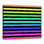 Rainbow Stripes Canvas 24  x 20  (Stretched)