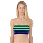 Rainbow Stripes Bandeau Top