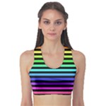 Rainbow Stripes Sports Bra