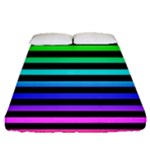 Rainbow Stripes Fitted Sheet (Queen Size)