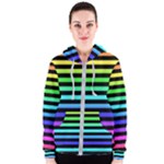 Rainbow Stripes Women s Zipper Hoodie